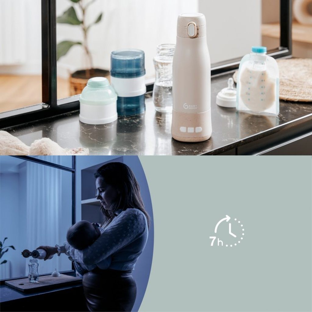 Aquecedor de biberões recarregável portátil Moov & Feed - BabyMoov