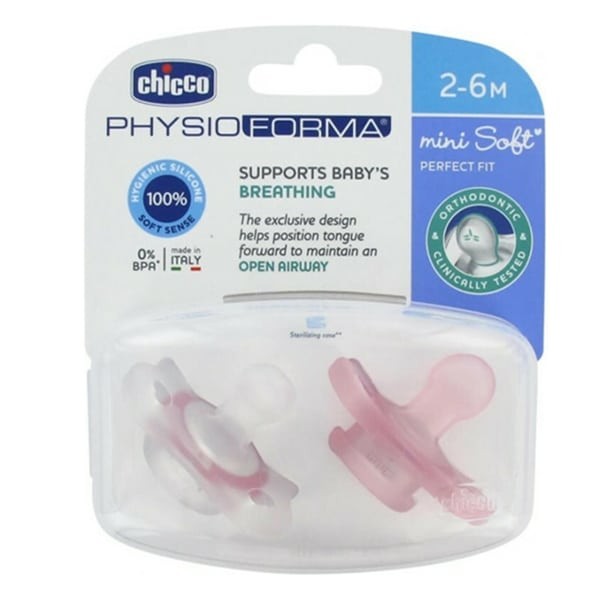 Conjunto 2 Chupetas Physio Silicone 2-6M - Chicco
