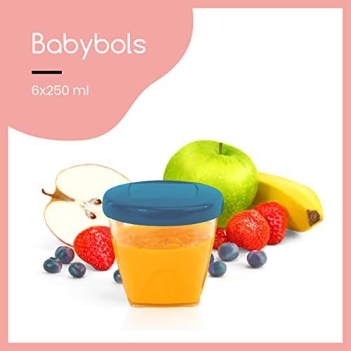 Conjunto de 6 Taças com tampa 250ml - Babymoov