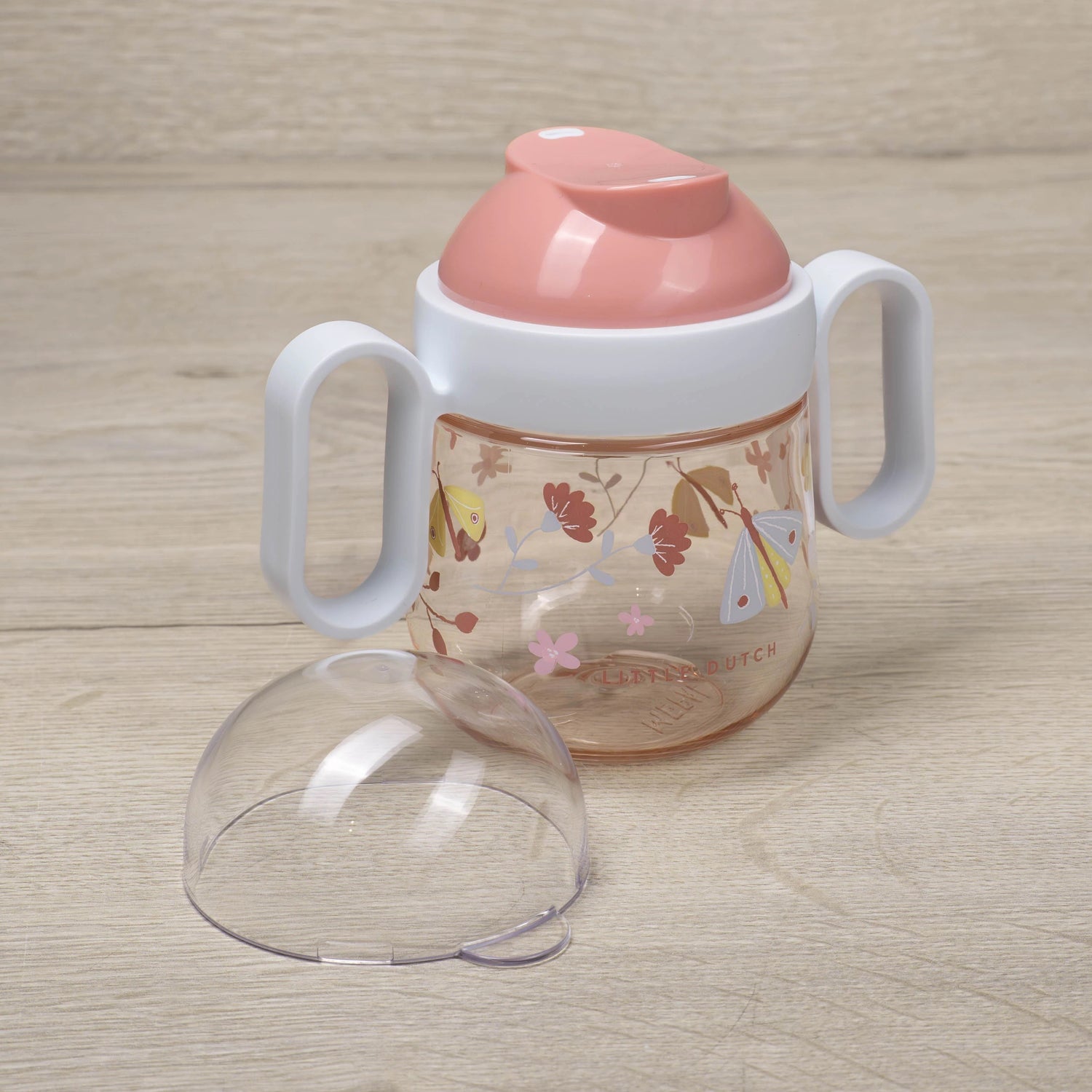 Copo Anti-Pingos 200ml Flowers & Butterflies - Little Dutch