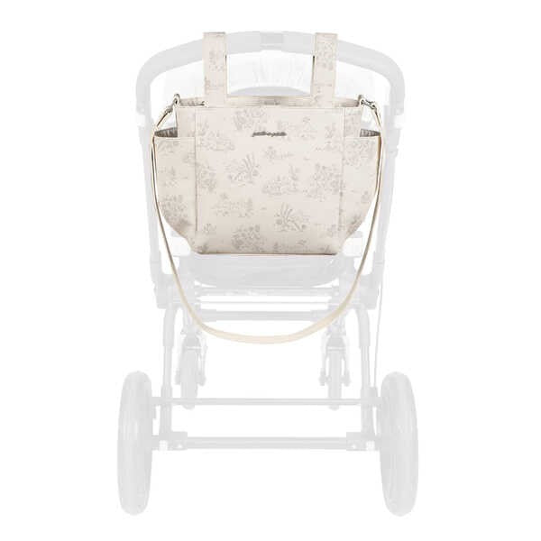 Mala Carrinho Crossbody Toile de Jouy Cream - Pasito a Pasito