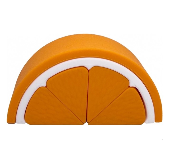 Brinquedo Empilhável Laranja em Silicone - Weibo