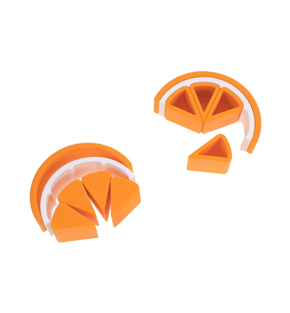 Brinquedo Empilhável Laranja em Silicone - Weibo
