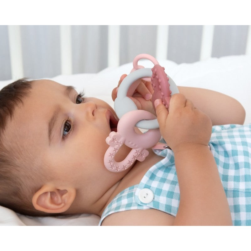 Mordedor em Silicone Chaves Rosa - Kiokids