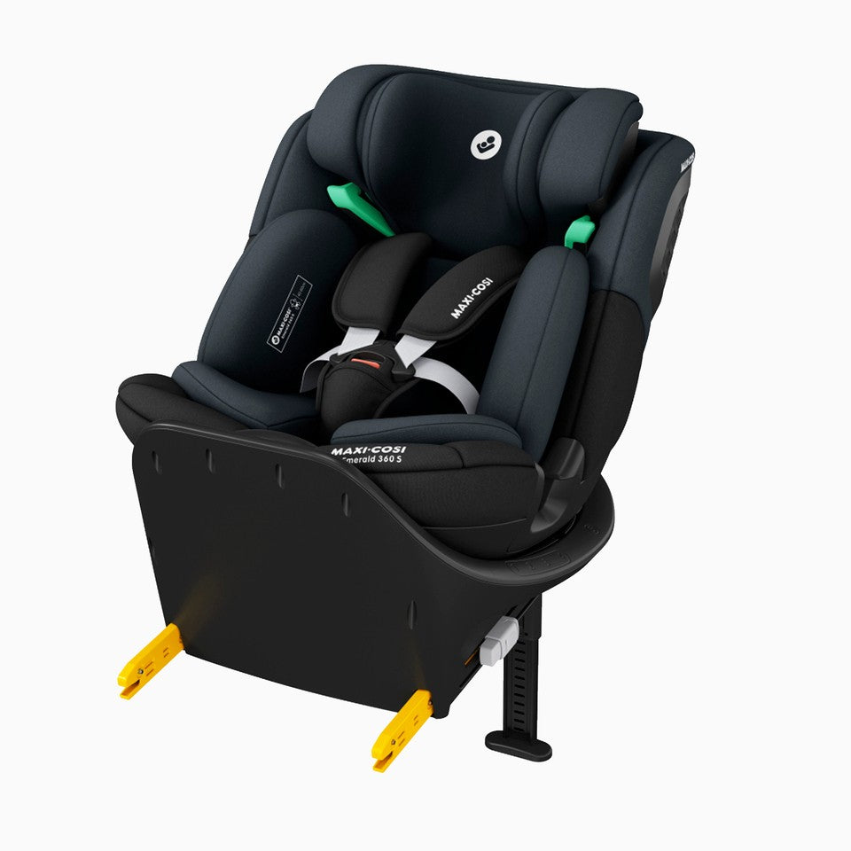 Cadeira Auto 0/1/2/3 Emerald 360S Tonal Black - Maxi Cosi