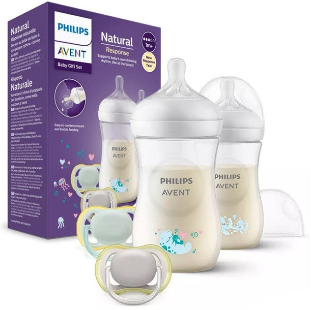 Conjunto Biberões e Chupetas Natural Response - Avent