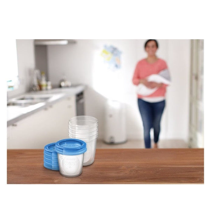 Conjunto de 5 Copos de Armazenamento - Avent