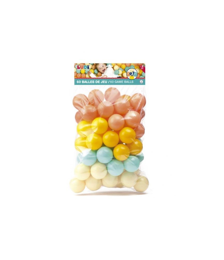 Conjunto de 60 bolas Laranja e Verde - Ludi