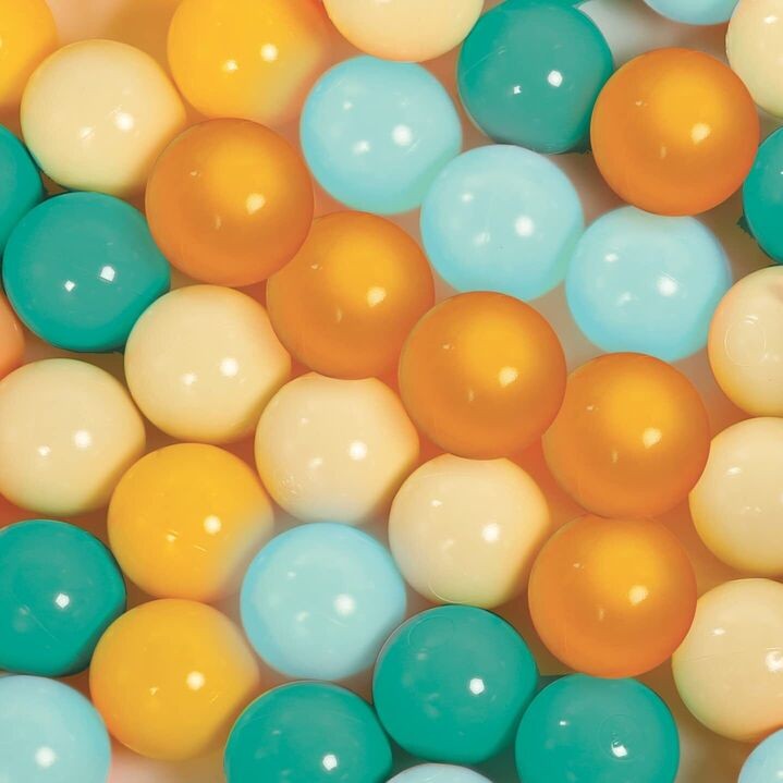 Conjunto de 60 bolas Branco e Dourado - Ludi