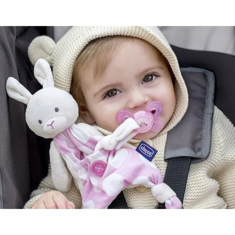 Coelhinha Porta Chupeta Pocket Friend - Chicco