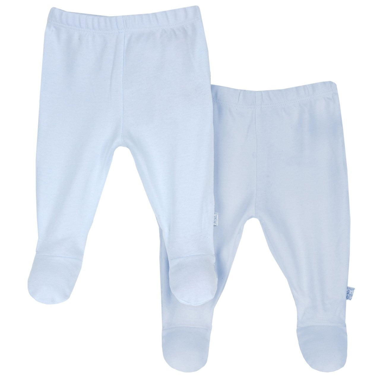 Conjunto de 2 pares de Calça com pé Azul - Chicco