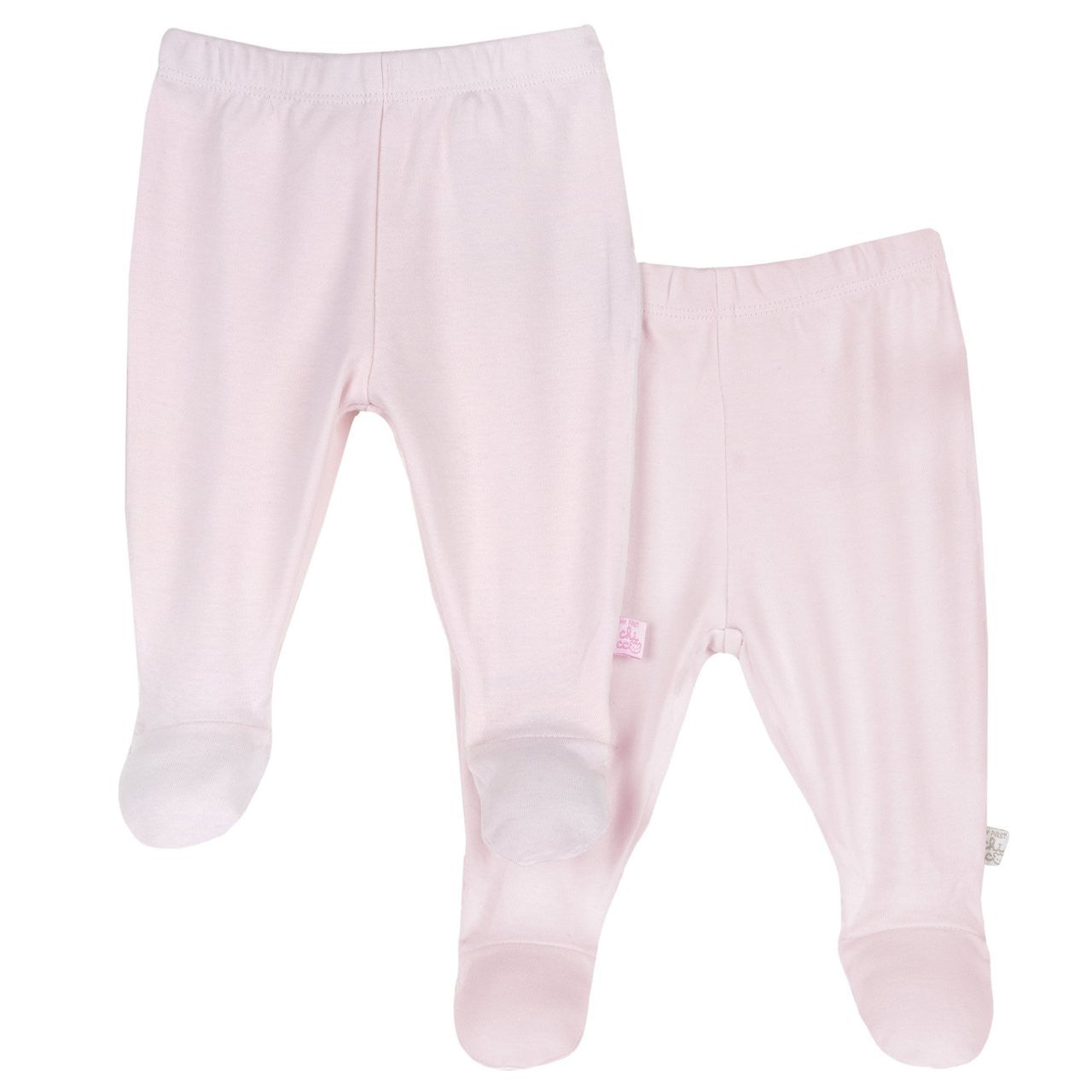 Conjunto de 2 pares de Calça com pé Rosa - Chicco