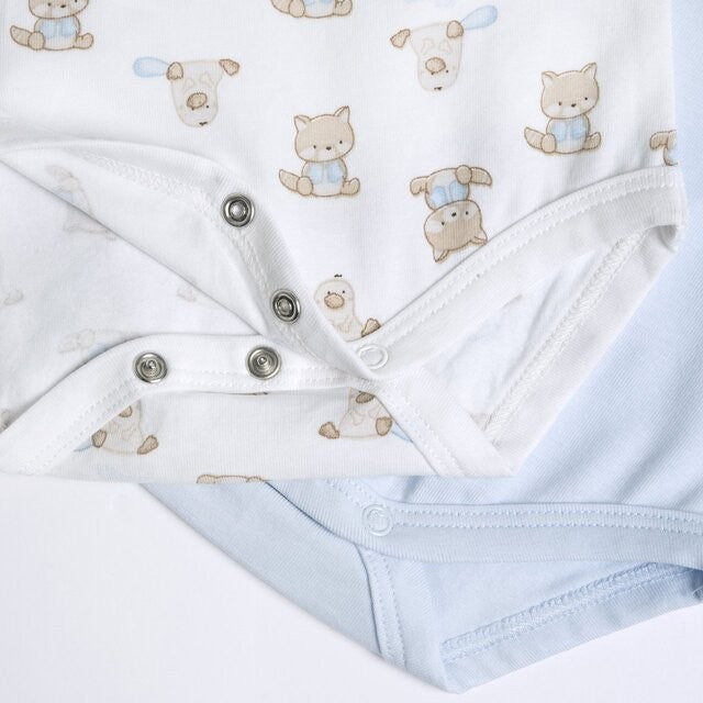 Conjunto de 2 Bodys de Alças Azul - Chicco