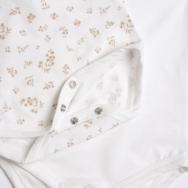 Conjunto de 2 Bodys de Alças Branco e Beige - Chicco
