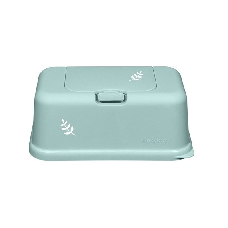 Funkybox Caixa grande para toalhitas Menta Flores