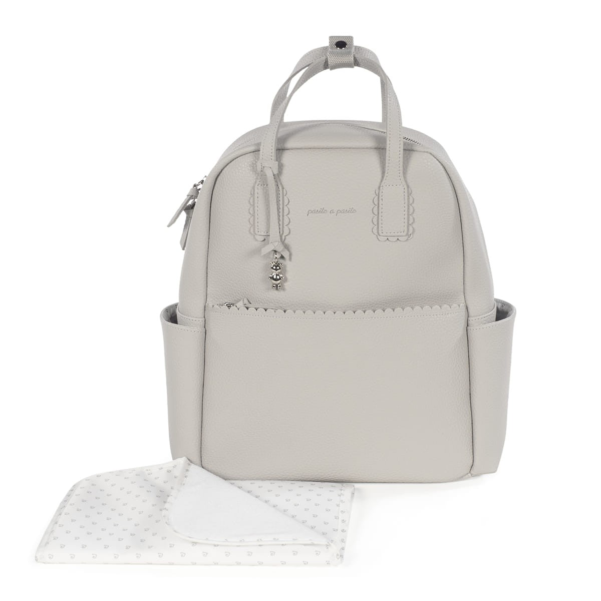 Mochila de Maternidade com muda Fraldas Icon Cinza Smoke - Pasito