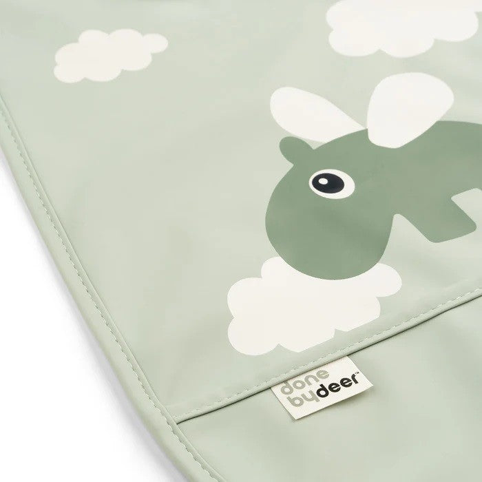Babete com Velcro Happy Clouds Green - Done by Deer