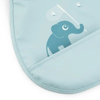 Conjunto de 2 Babetes com bolso Elphee Blue - Done by Deer