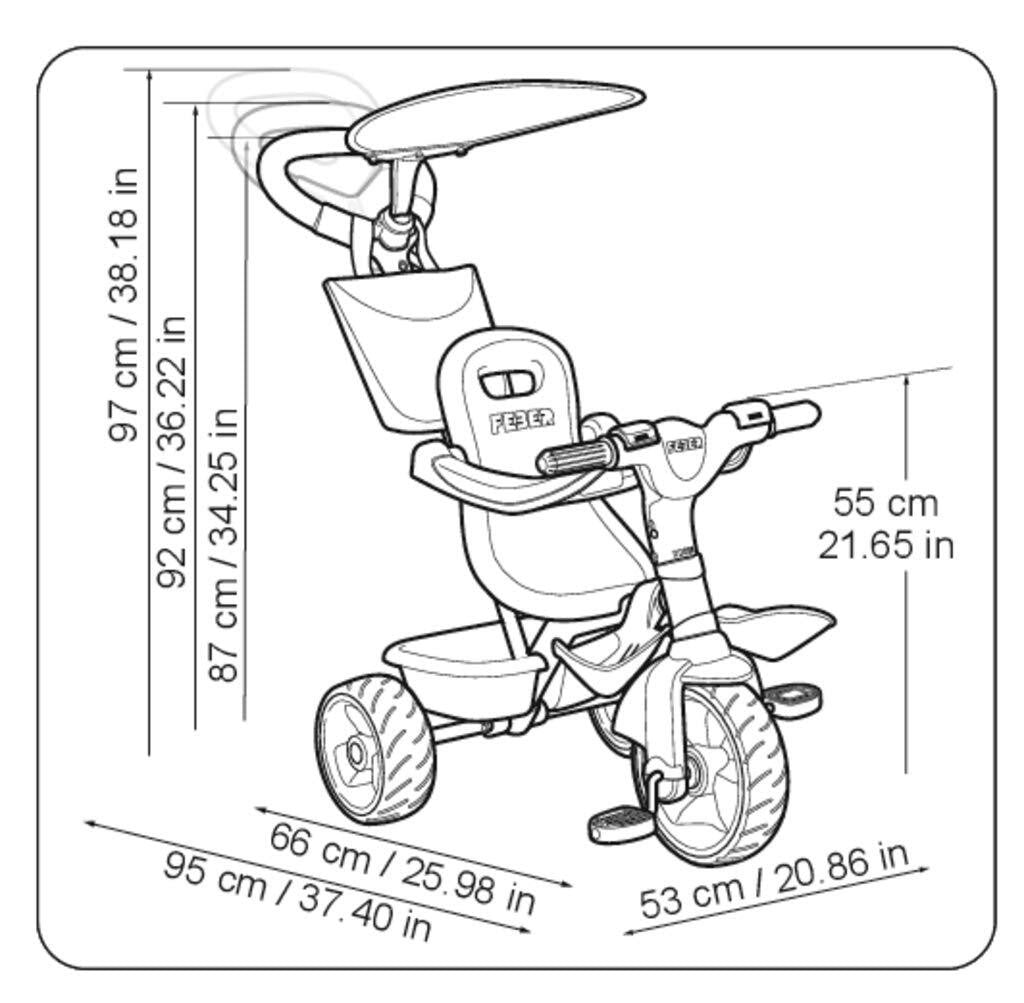Triciclo Plus Baby Music Azul - Feber