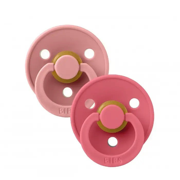 Conjunto 2 Chupetas Dusty Pink/Coral  0-6M - Bibs