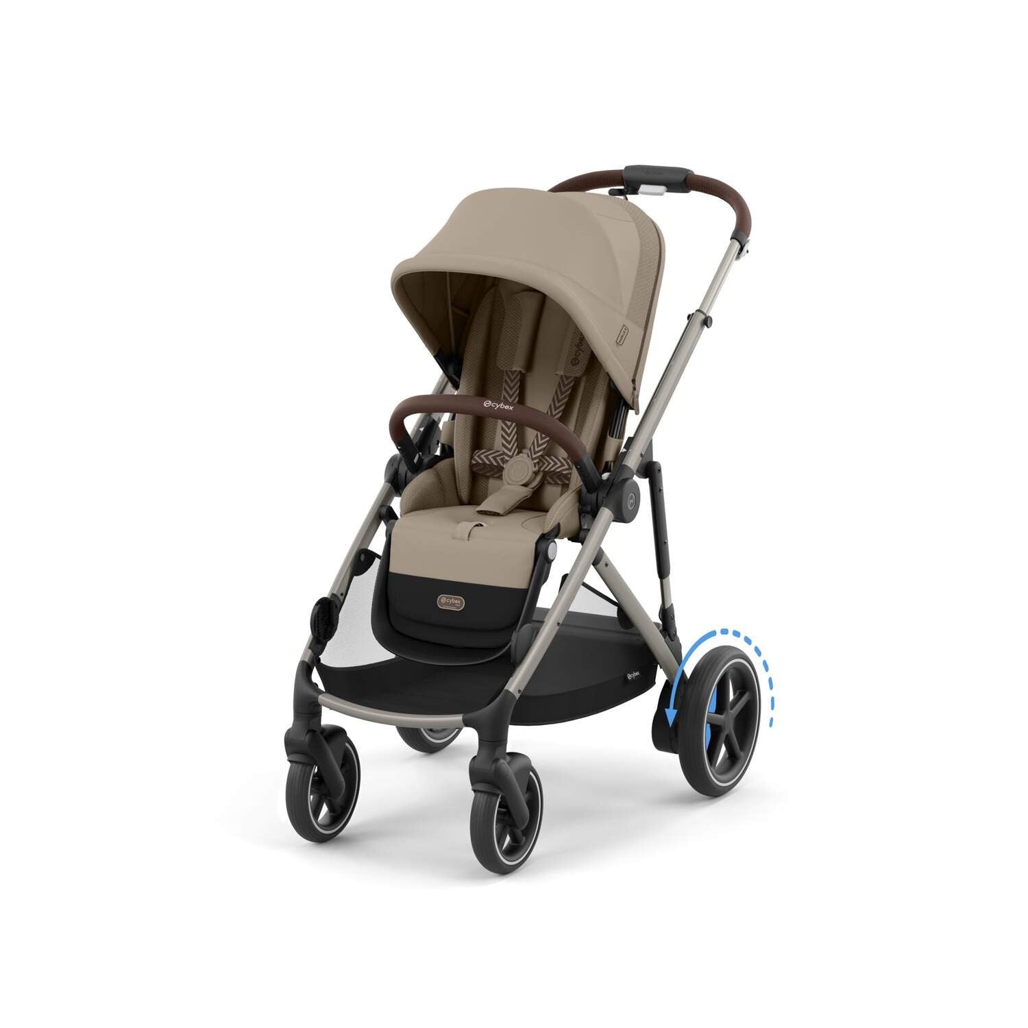 Carrinho e-Gazelle S Taupe Almond Beige - Cybex