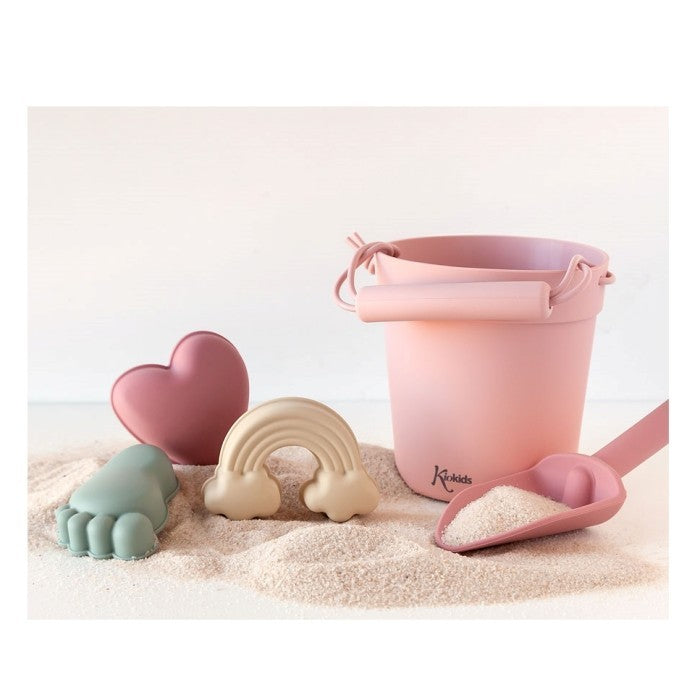 Conjunto de Praia em Silicone Rosa - Kiokids