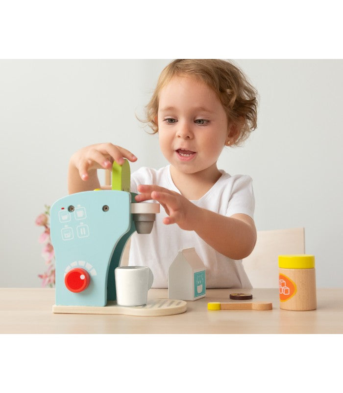 Máquina de Café em madeira - Kiokids