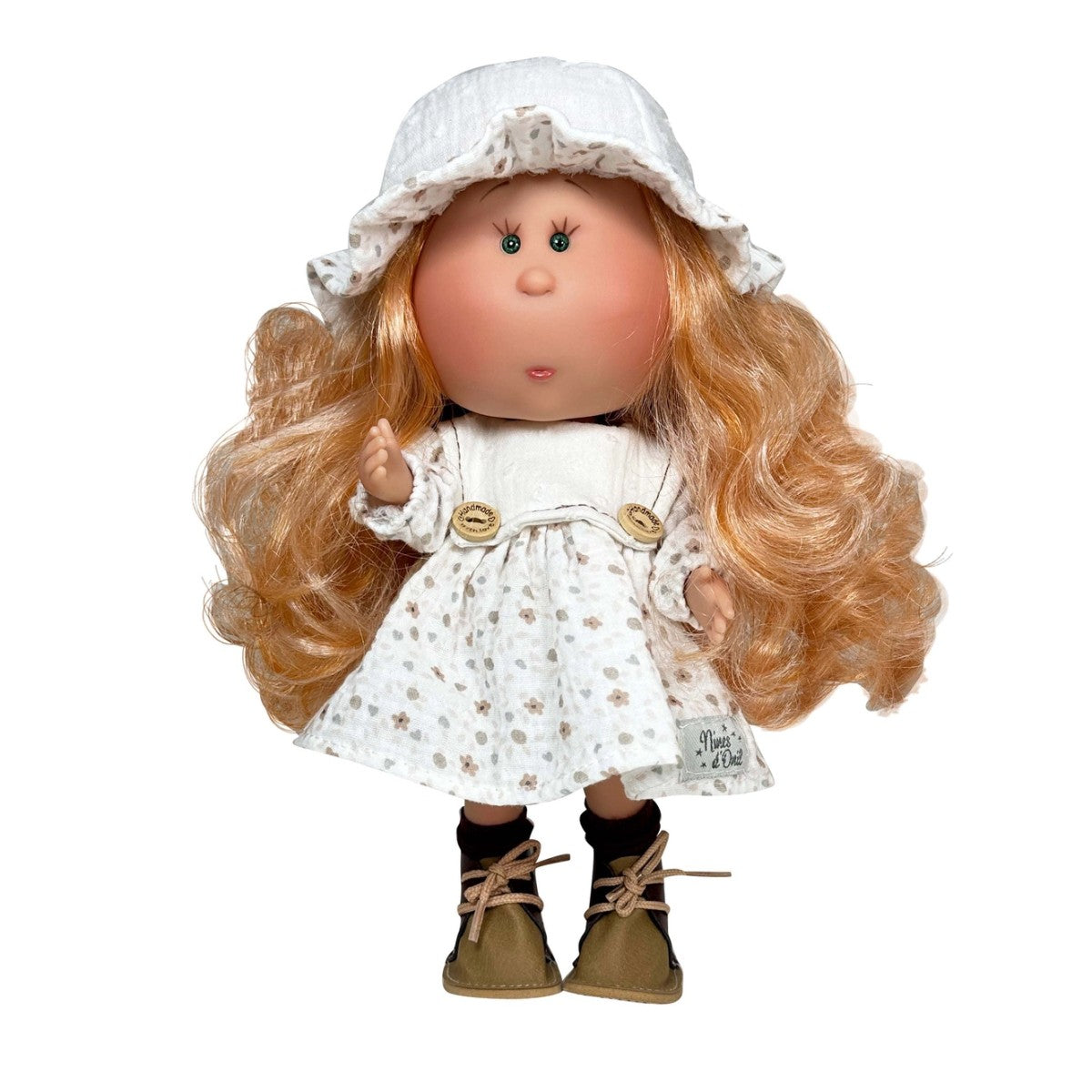 Boneca Mia Cabelo Laranja e Vestido Flores - Nines D' Onil