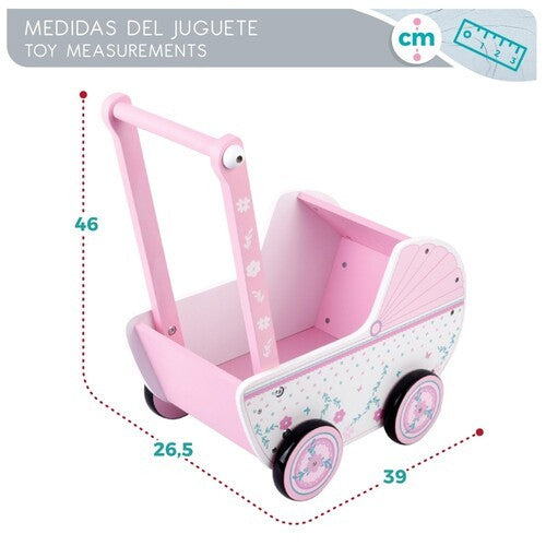 Carrinho para Bonecas em Madeira - Woomax