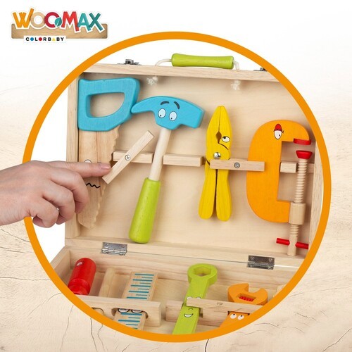Mala de Ferramentas em Madeira  - Woomax