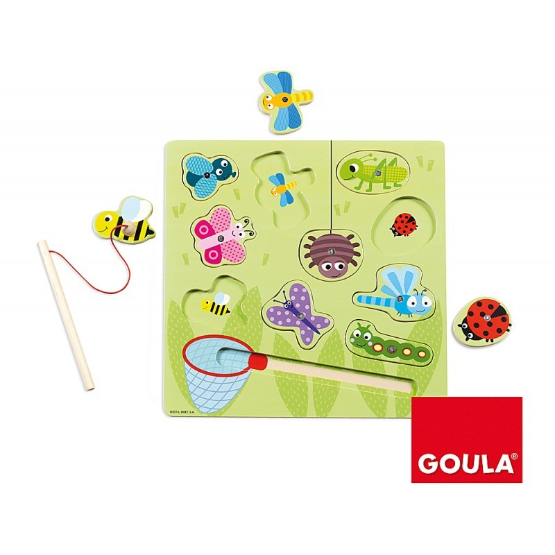 Puzzle com Magnético Caça as Borboletas  - Goula