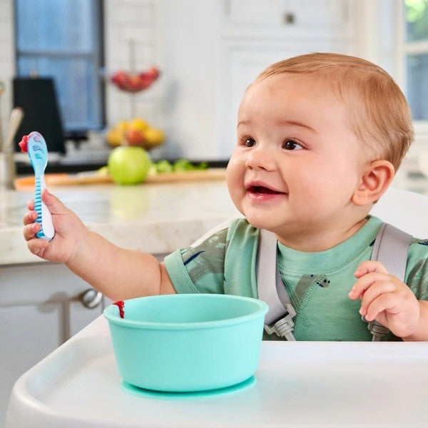Conjunto de 3 Pre Colheres em Silicone - munchkin