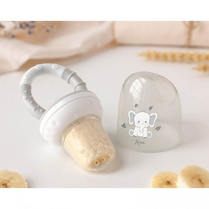 Alimentador em Silicone Cinza - Kiokids