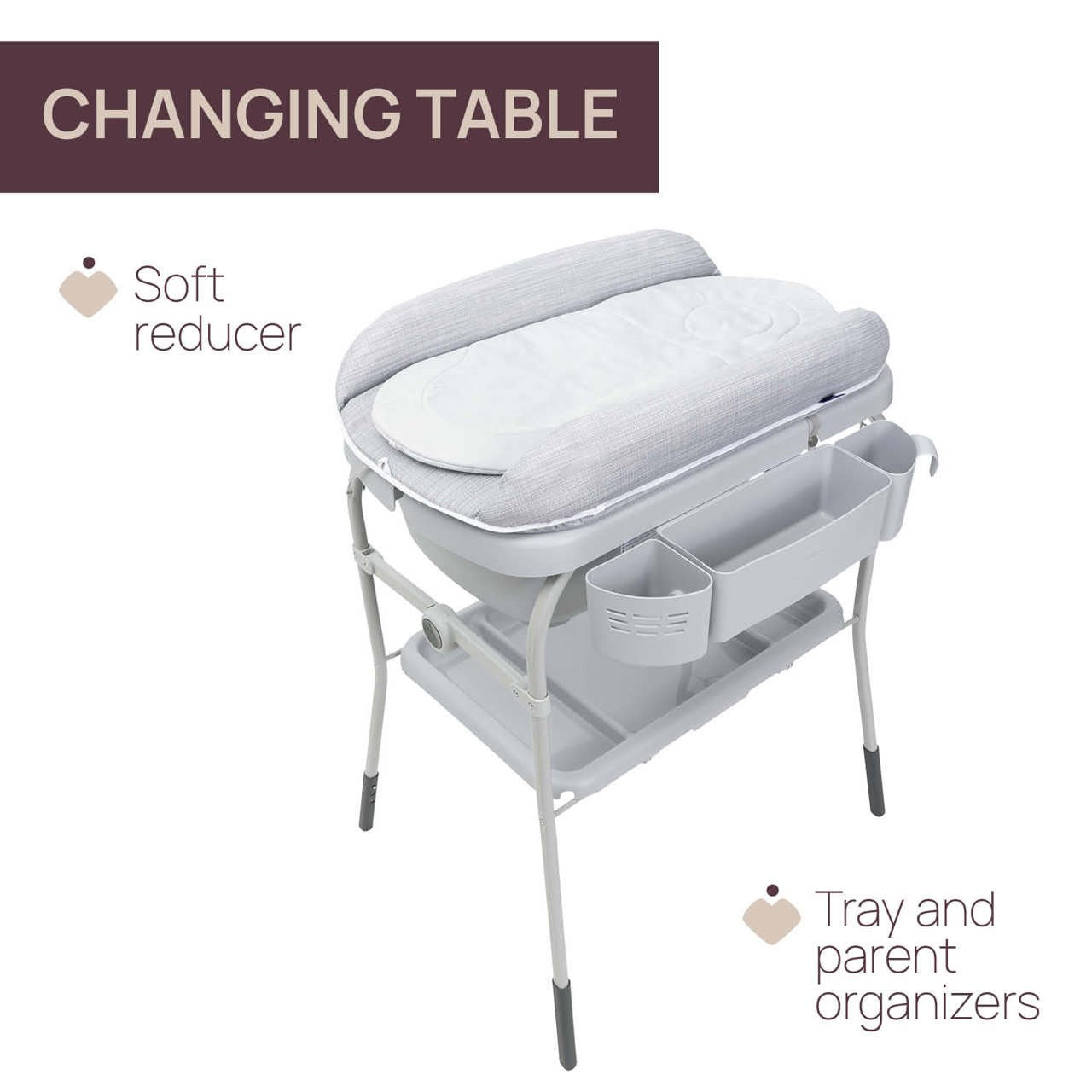 Banheira Cuddle & Bubble Graphite Melange - Chicco