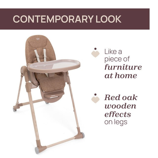 Cadeira de Papa Polly Armonia Terracota - Chicco