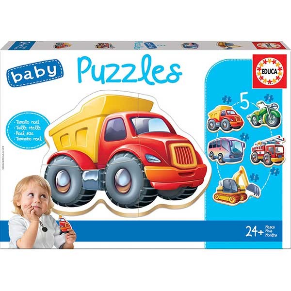 Baby Puzzle Veículos 24+ - Educa