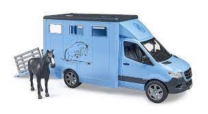 Carrinha Transporte Animais MB Sprinter c/Cavalo - Bruder
