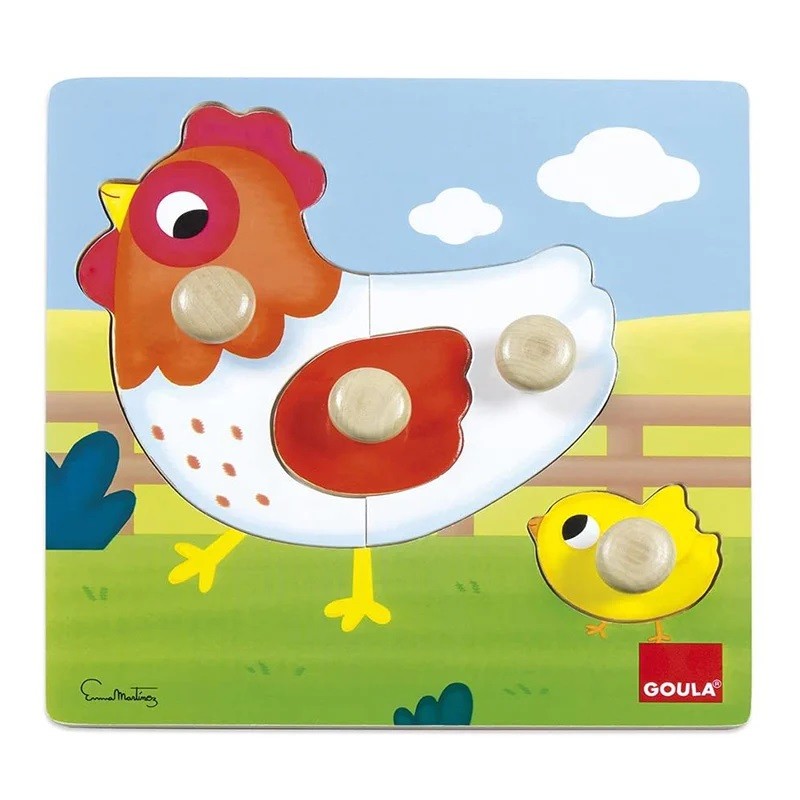 Puzzle Madeira Galinha 1-2 - Goula