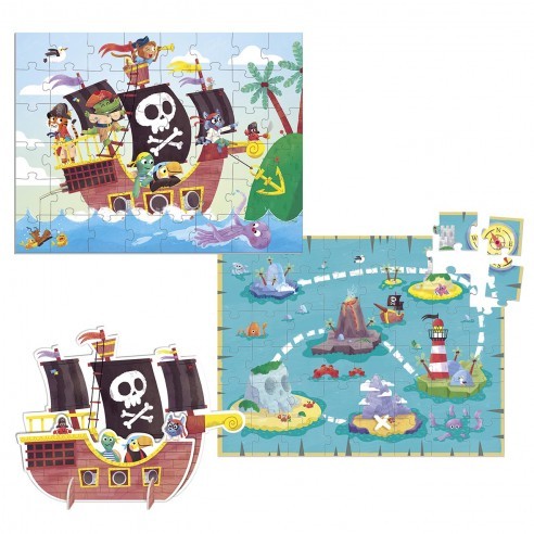 Puzzle XXL Piratas - Goula