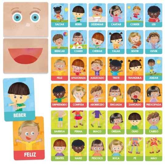 Jogo Flashcards Emoções e Ações - Headu