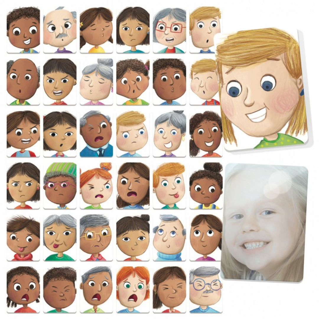 Jogo Flashcards Caretas ao Espelho - Headu