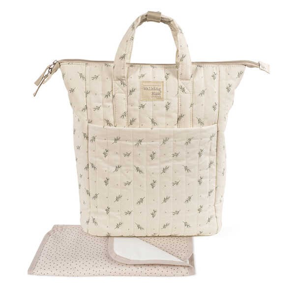 Mochila com Muda Fraldas Mimosa Verde - Walking Mum