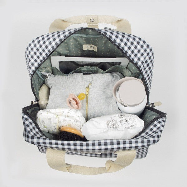 Mochila Maternidade I Love Vichy Black - Walking Mum