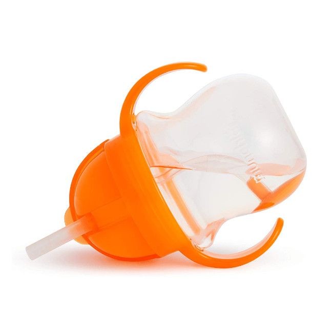 Copo com Palhinha 270ml Laranja - munchkin