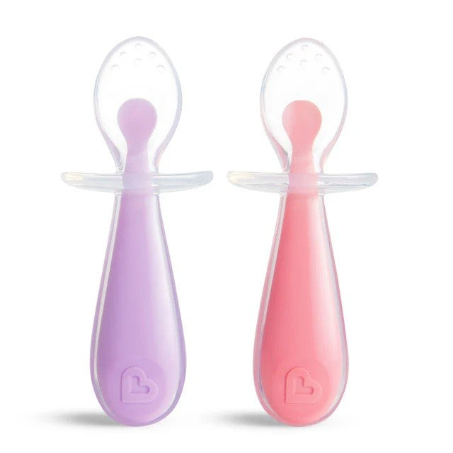 Conjunto de 2 Colheres Aprendizagem Rosa - munchkin