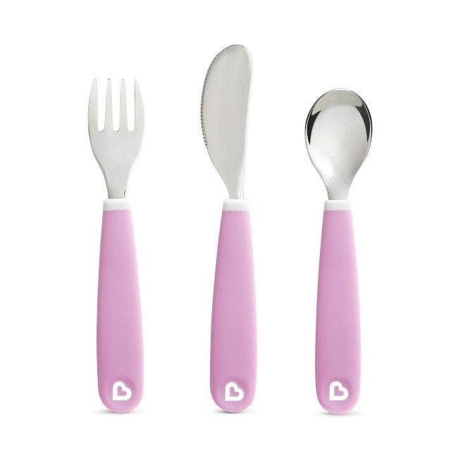 Conjunto de Talheres Inox Lilás - munchkin