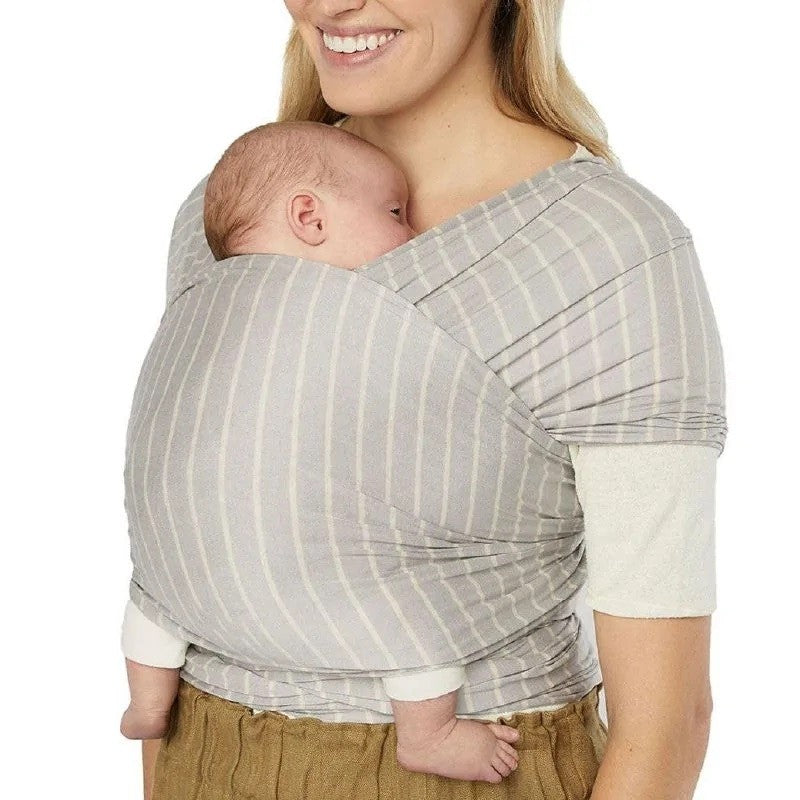 Porta Bebé Pano Aura Grey Stripes - Ergobaby