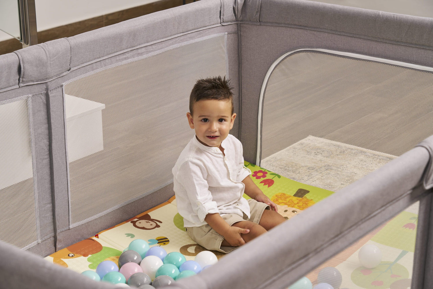 Parque XL + Tapete Trendy Girafa 8906 - MS