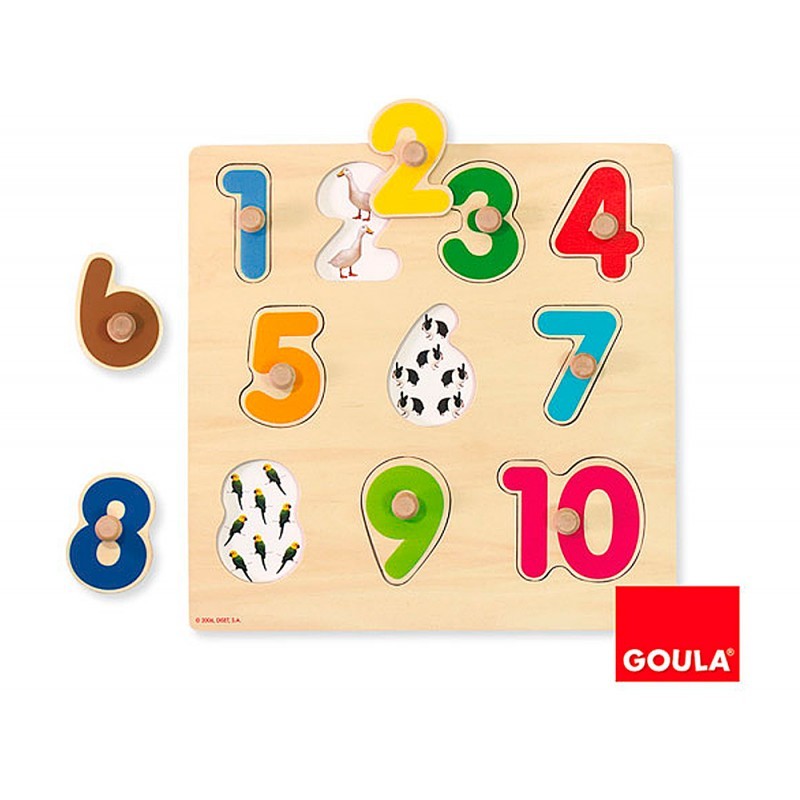 Puzzle Madeira Números  - Goula