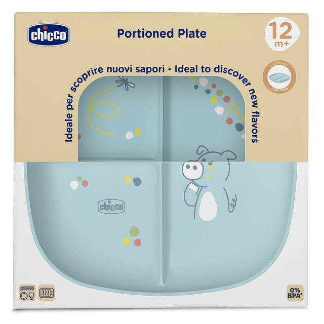 Prato com Divisórias Mix&Match Azul - Chicco